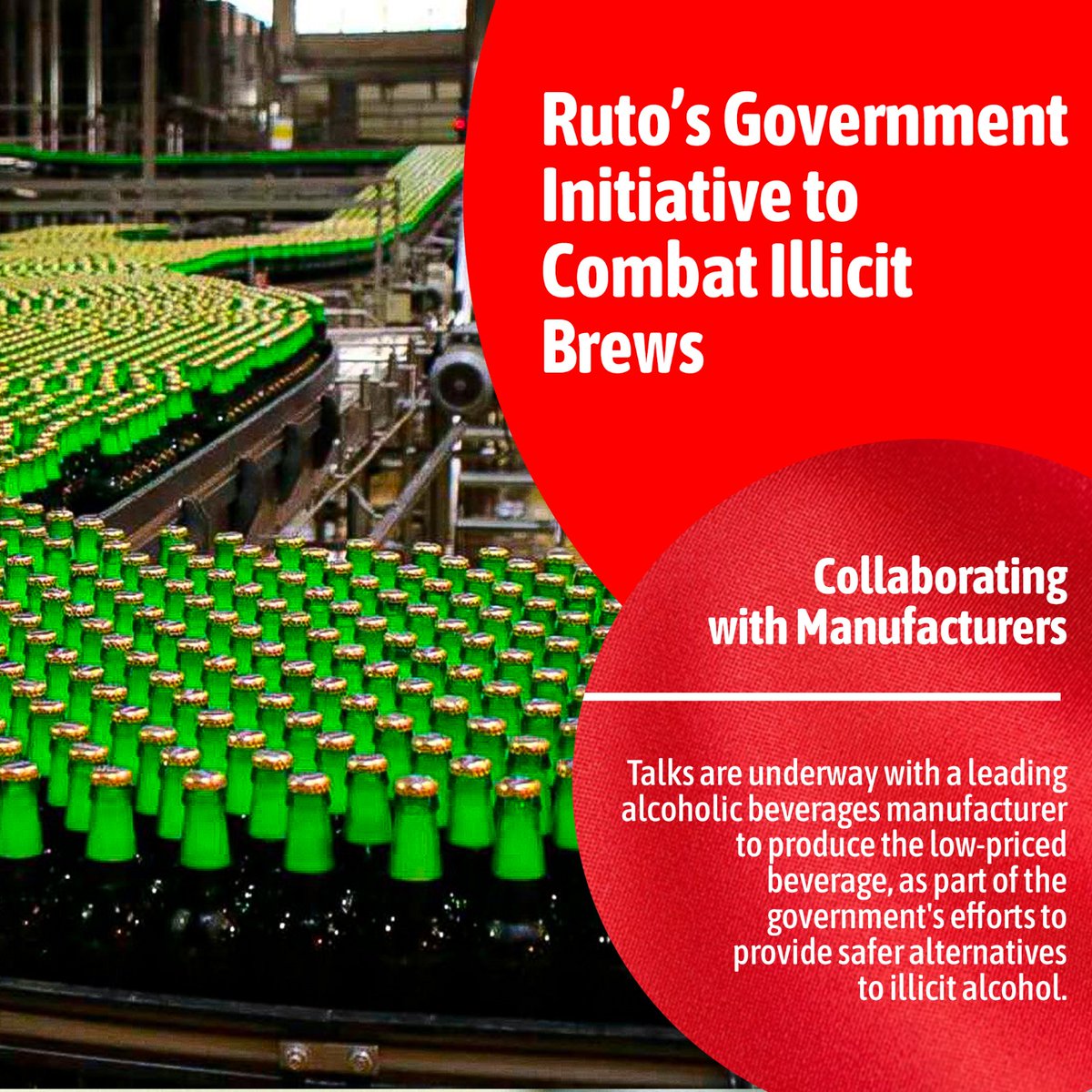 Deputy President Gachagua announces plans to reintroduce low-priced, healthy alcoholic drinks to combat illicit brews. Safer choices for all! Stop Illicit Brew #GachaguaVsIllicitBrews #RigathiOnAssignment