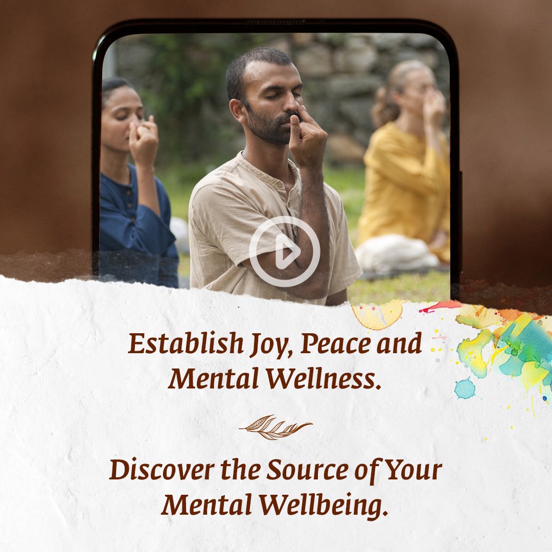 ishafoundation's tweet image. Give your mental wellness a boost with this fabulous 45-minute &quot;Yoga for Beginners&quot; course designed by Sadhguru. Available only on Sadhguru App! 

Link:  sadhguru.app.link/sm_insta 

#yoga #mentalhealthawareness #joy