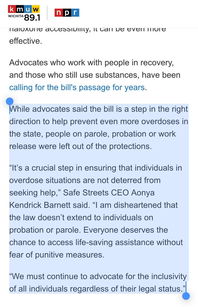 SafeStreets316's tweet photo. An original amendment to the bill offered protection for people on parole and probation. But law enforcement groups said they wouldn’t support the bill, causing lawmakers to remove the amendment to allow the proposal to move forward. #ksleg 

https://t.co/DOfDhrvX4U https://t.co/4SipW4mPHf