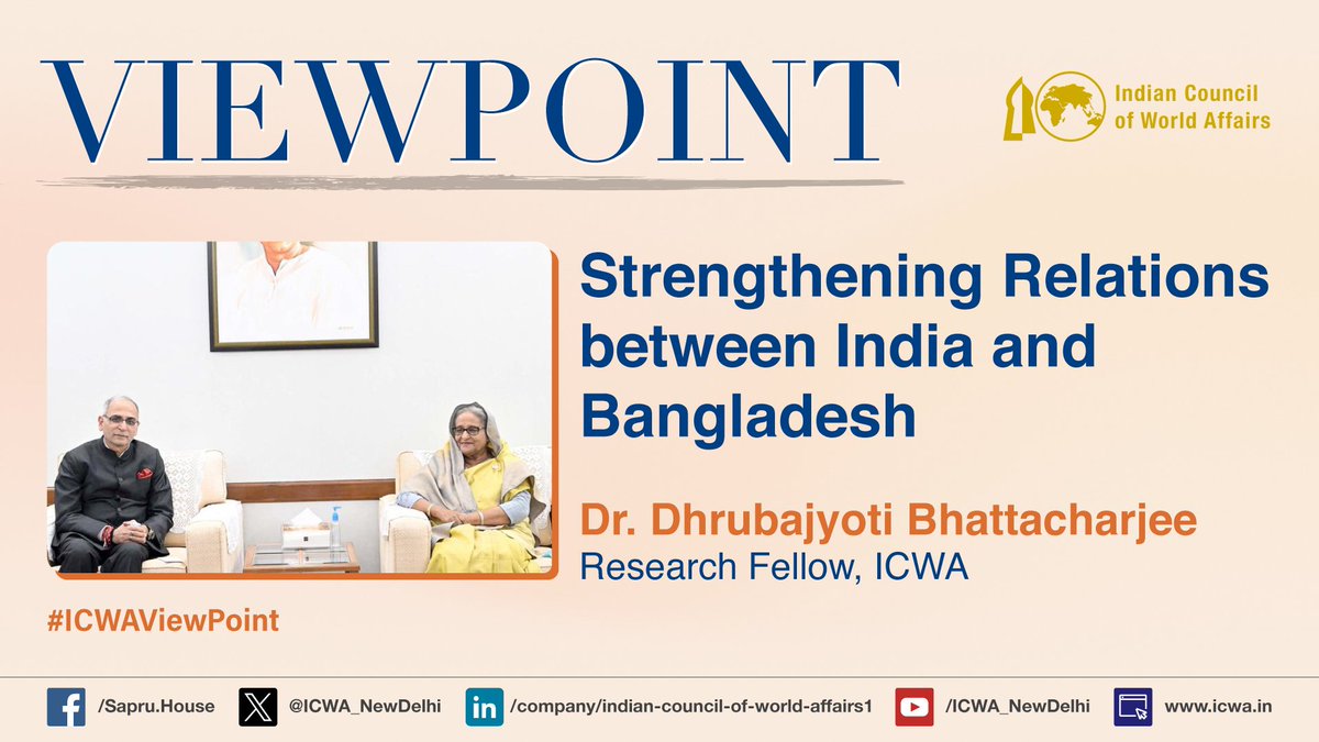 The Indian Foreign Secretary, Vinay Kwatra, visited #Dhaka from May 8–9. He was the first high-level Indian official to visit #Bangladesh after the election of Prime Minister Sheikh Hasina’s new government in January 2024. As Bangladesh remains a principal pillar of #India’s