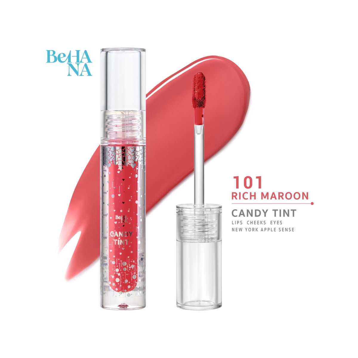 BehanaOfficial's tweet photo. NEW💄BeHANA Candy Lip Tint  
ทินท์สุดน่ารัก ทาได้ปาก แก้ม ตา
สี 101- Rich Maroon สีชมพูอมแดงนู้ด ให้ความรู้สึกสดใสแต่เรียบหรูลงตัวเดย์ทูไนท์ลุค
โปรโมชั่นพิเศษเพียง 69 บาท
ช้อปได้เลยที่ 👇🏻 
Shopee : https://t.co/cOooeShORJ 
Lazada : https://t.co/0tyd42jTFA 
#Behana #candyliptint https://t.co/vcUky7G3ZC