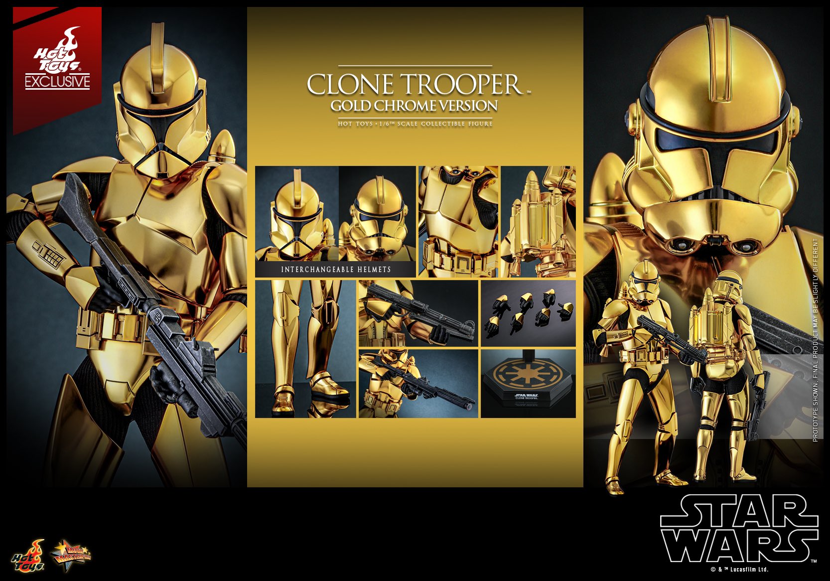 Hot Toys - クローン　トルーパー　(ゴールド) ホットトイズ　レア商品 ムービー・マスターピース】『スター・ウォーズ』1／6スケール
