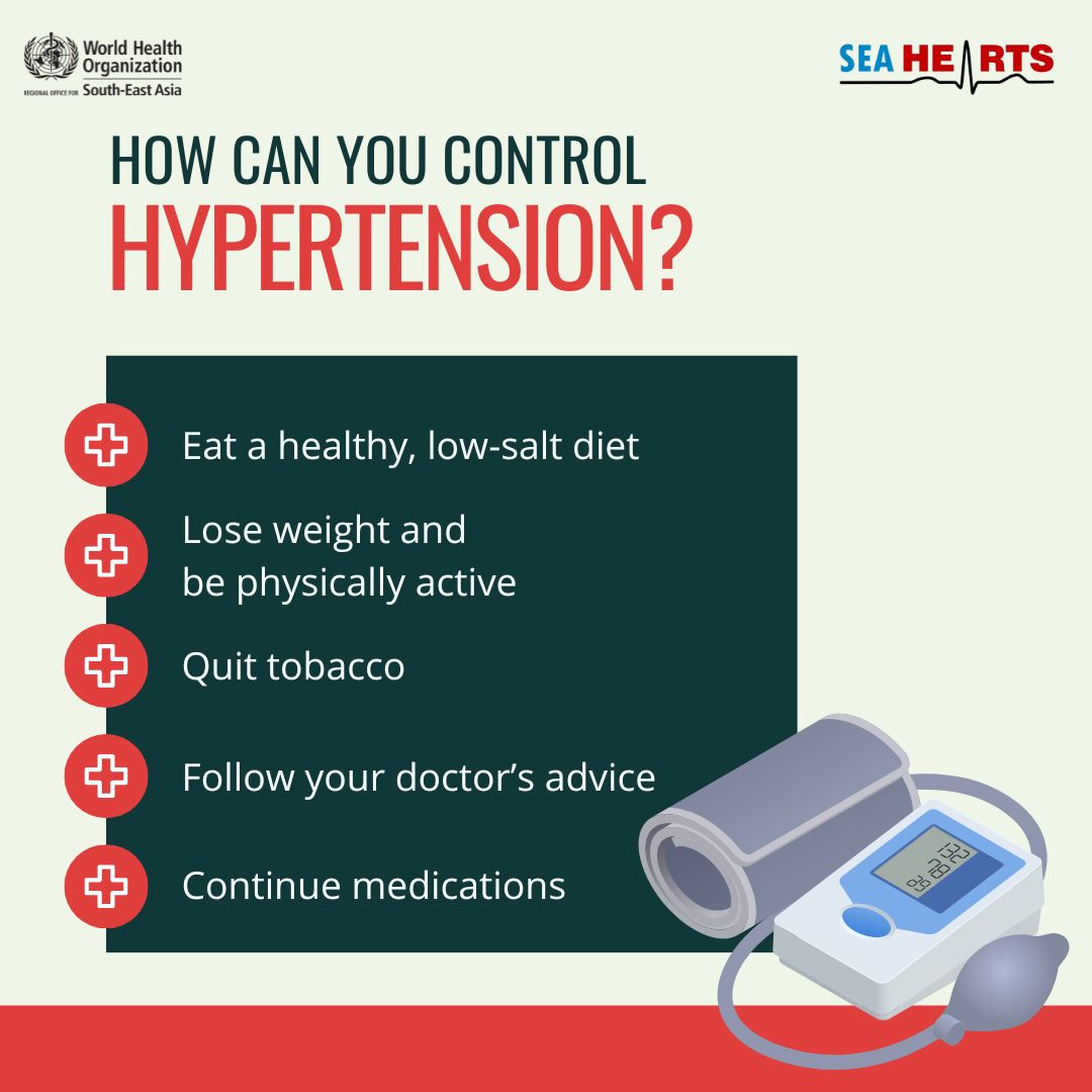 Diagnosed with #hypertension? Here’s how you can control it. #WorldHypertensionDay