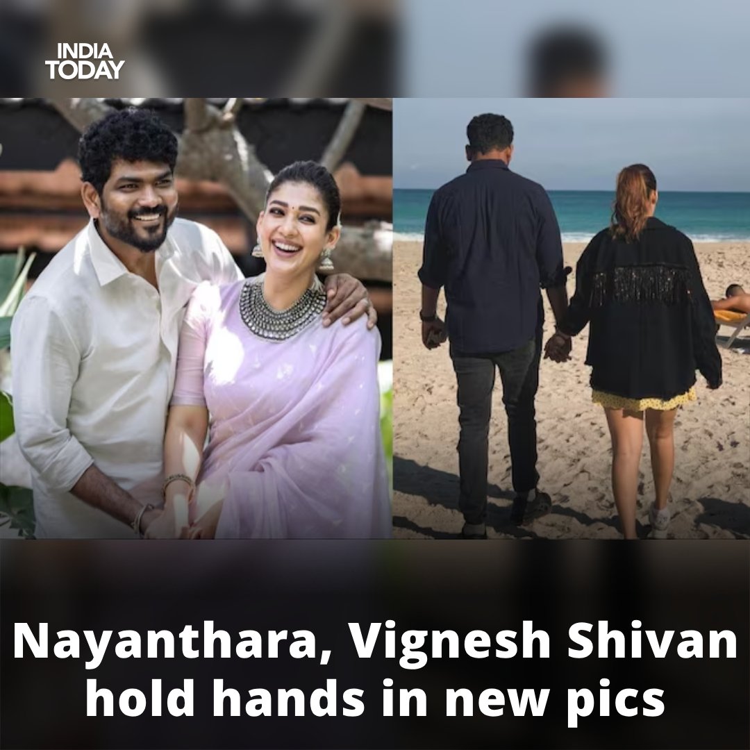 Nayanthara recently shared a series of pictures in which she can be seen holding hands with her husband, Vignesh Shivan. They are parents to twin baby boys, Uyir and Ulag.

Read more: intdy.in/ljk48i

#Nayanthara #VigneshShivan #parents #couple | @Showbiz_IT