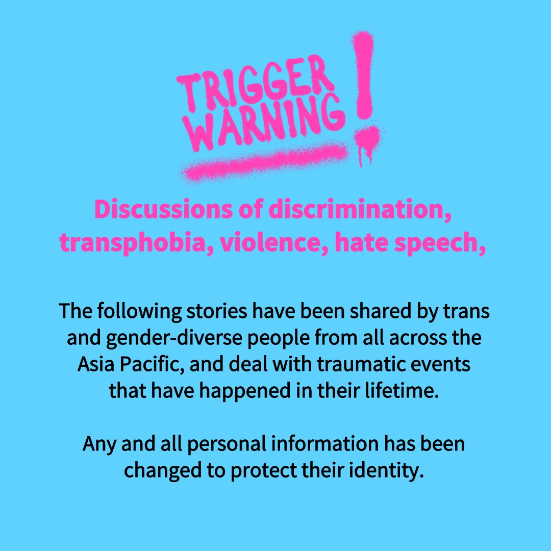 TW: Transphobia, violence, discrimination 📢 This #IDAHOBIT, we highlight the challenges faced by trans individuals through stories from the #TransThriveProject. (1/3) 🌈 #TellYourStory here: transthrive.weareaptn.org #IDAHOBIT2024 #TransRightsAreHumanRights