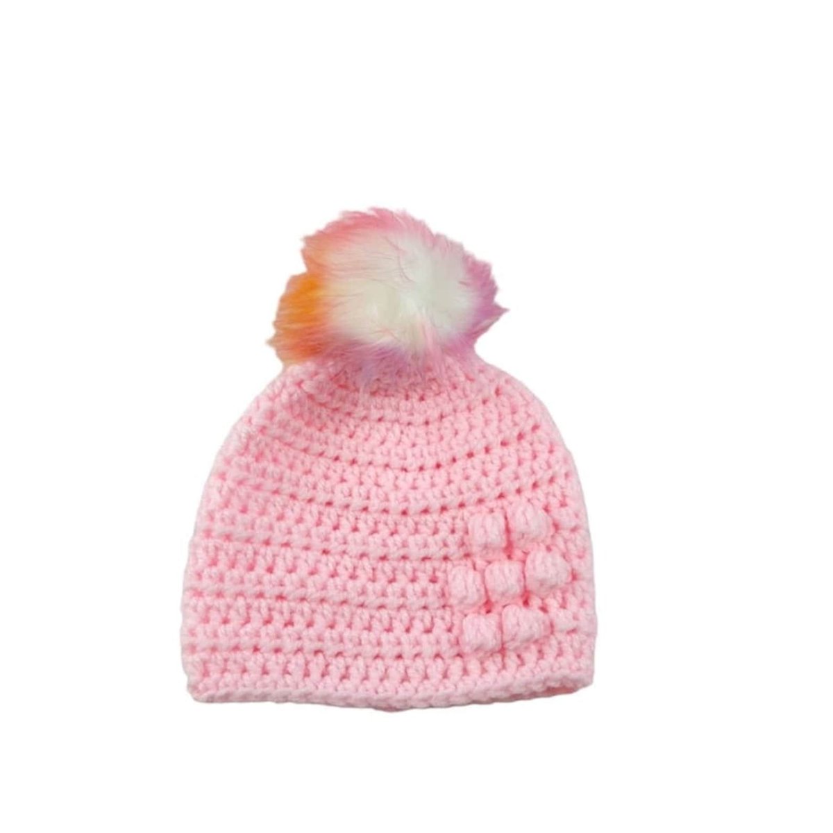 #MHHSBD 

𝗕𝗮𝗯𝘆 𝗴𝗶𝗿𝗹 𝗽𝗼𝗺𝗽𝗼𝗺 𝗵𝗮𝘁 

Adorned with a sweet bobbly puff flower on the front left side, this hat adds a playful touch to your baby's look. What makes this hat truly special is the detachable faux fur pompom. 

knittingtopia.etsy.com/listing/168536…