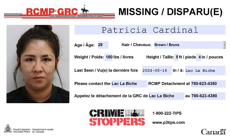 #Missing: Patricia Cardinal, 29, #Kikino #LacLaBiche