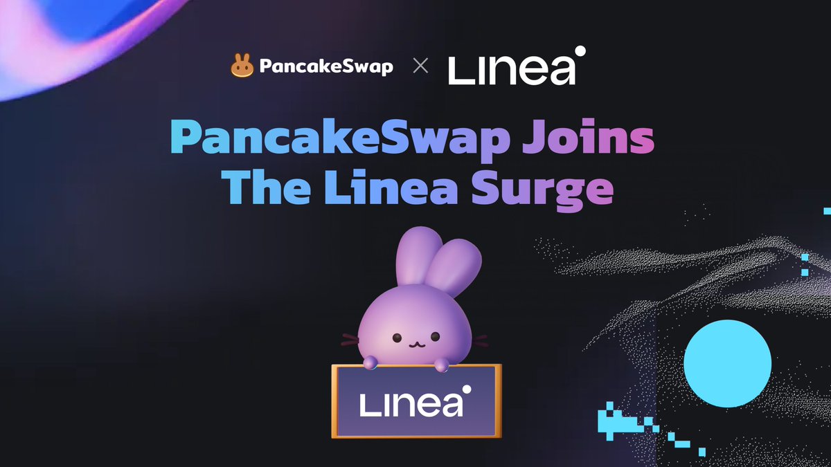 😎PancakeSwap joins the @LineaBuild Surge 🌊Provide liquidity on Linea PancakeSwap to earn LP rewards and collect LXP-L pancakeswap.finance/liquidity?chai… 👉More about the Linea Surge here linea.build/surge