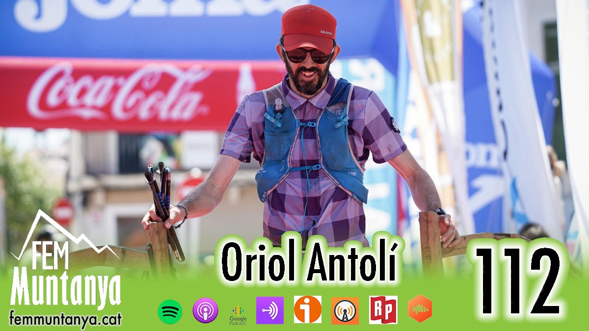 📻 FEM MUNTANYA 1️⃣1️⃣2️⃣
🎙️<a href="/xalujas/">Xavi Alujas 🎗</a>

🏃‍♂️ <a href="/_doktor8/">Oriol Antolí Sarrau</a> Oriol Antolí (de la Trail Menorca a la Suffolk Backyard Ultra)
🧴Mònica Morell (Els Secrets de SIXPRO)
📚 <a href="/Marc_Cornet/">Marc Cornet Plana</a> (La Passadora)
💡 <a href="/guillemmarchal1/">guillemmarchal</a>  (Guanyar o vèncer)

🔊 linktr.ee/FemMuntanya