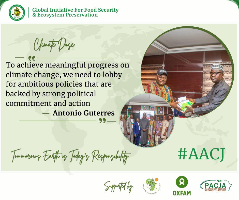 Through #lobbying, we are driving changes in policies and are holding duty bearers accountable. #AACJ #ClimateLobby #AACJinNigeria