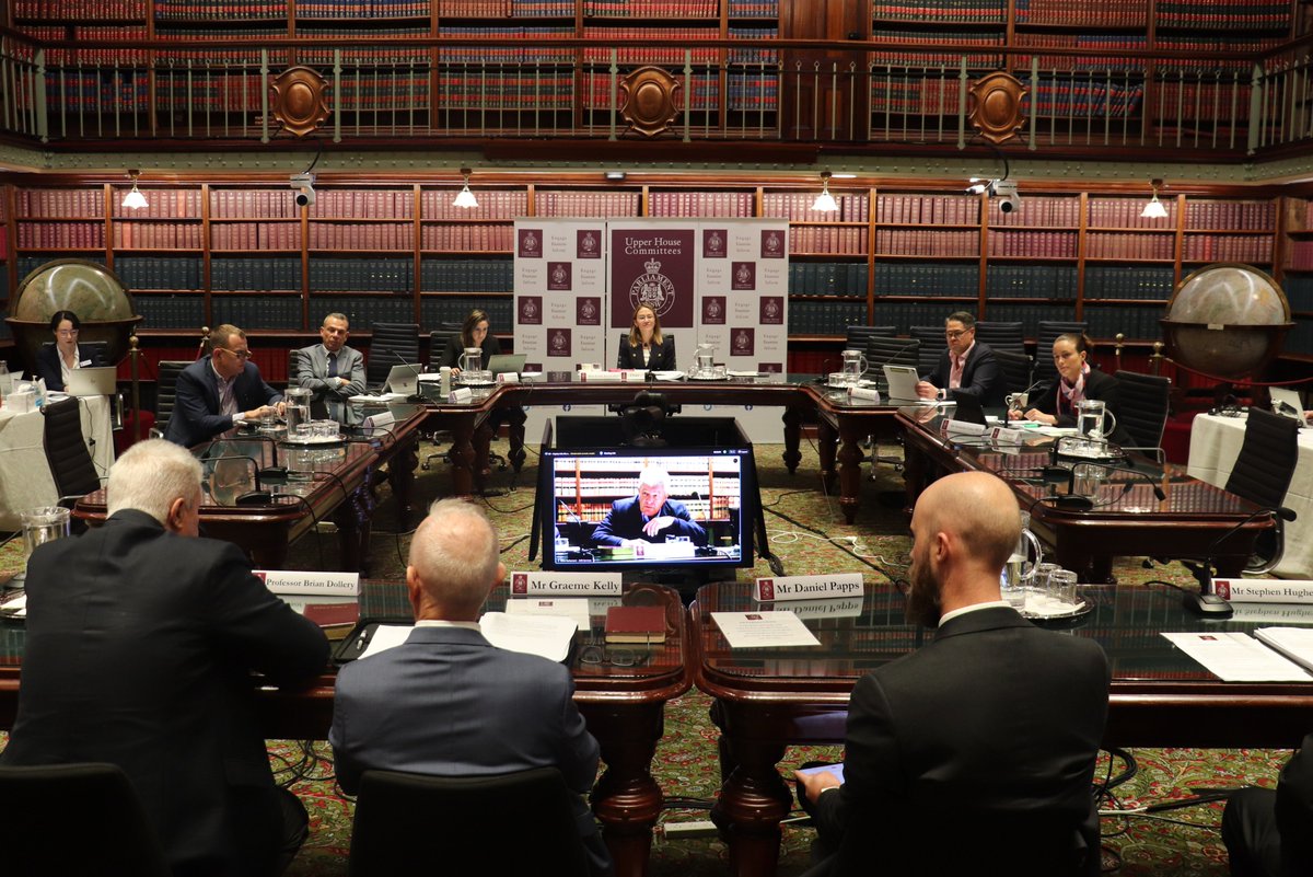 Here's a look inside today's hearing room where the #UpperHouse inquiry into the ability of local governments to fund infrastructure and services has been underway. Tune in live: bit.ly/webcastnsw