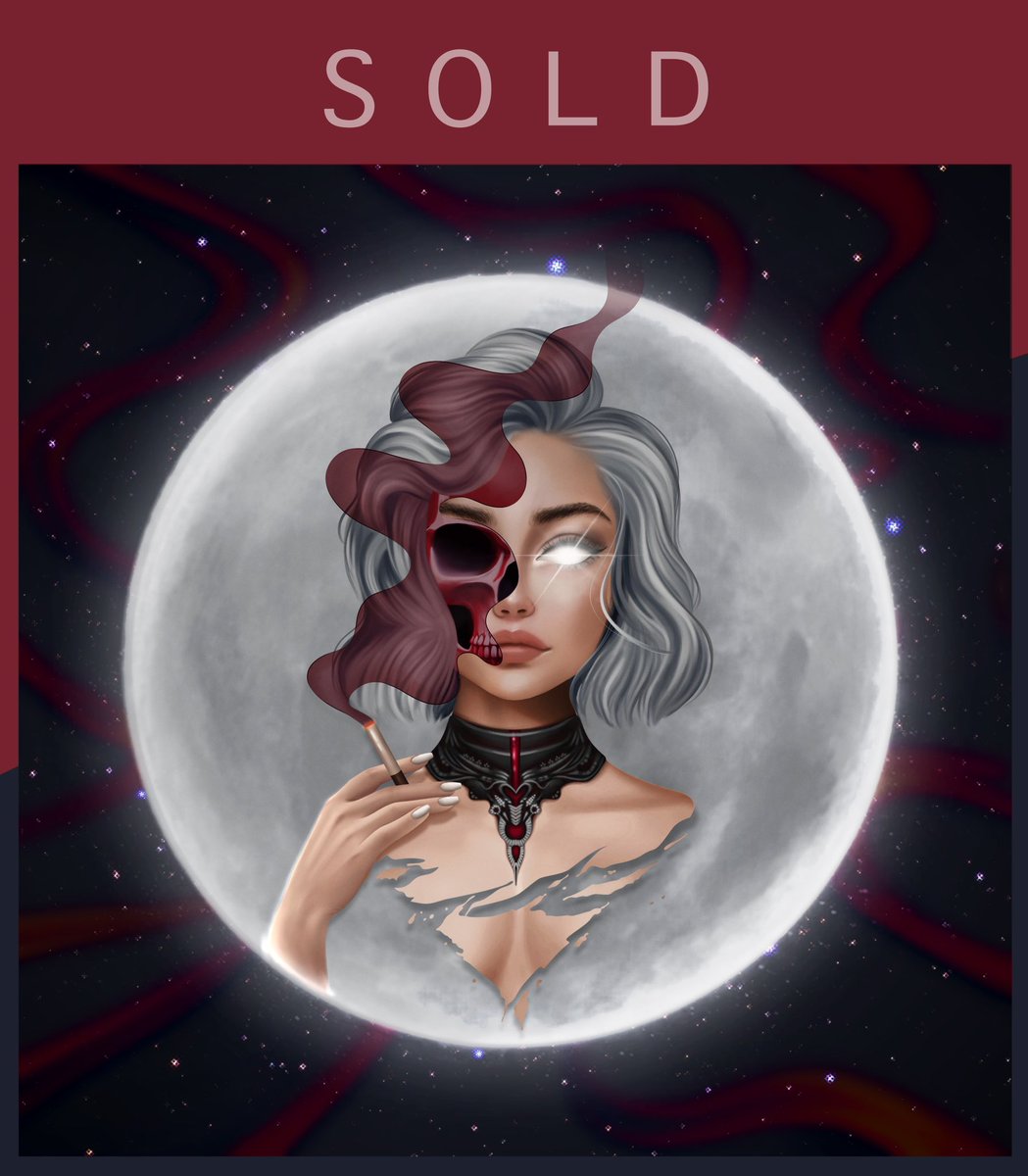 SOLD🥳✨ “Blood Queen” sold to @LovePowerCoin on their lpm.is marketplace. 🥰 If you are an artist, you can mint your artworks on their marketplace for free. ❤️‍🔥✨ #LoveSupports #LoveToken