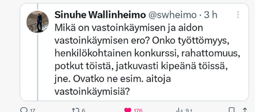 Kun arvioitte kansanedustajaehdokasta, että äänestäisittekö, olisiko tämän lausunnon ehdokas potentiaalista äänestysmatskua?
#kokoomus #kansanedustaja #politiikka #huuhaakyssärit