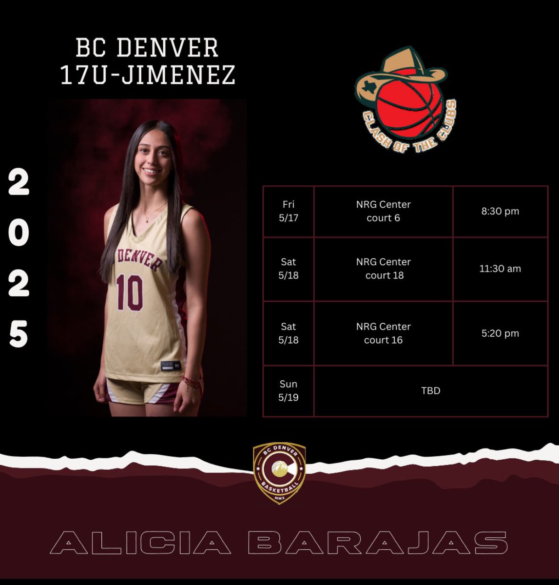 Excited to compete this weekend with my team! @BCDenver_WBB