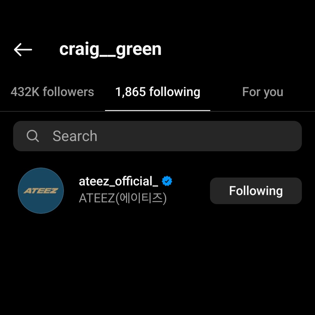 brand Craig Green has followed ATEEZ on instagram and posted their Paper Magazine photoshoot #ATEEZ #에이티즈 @ATEEZofficial