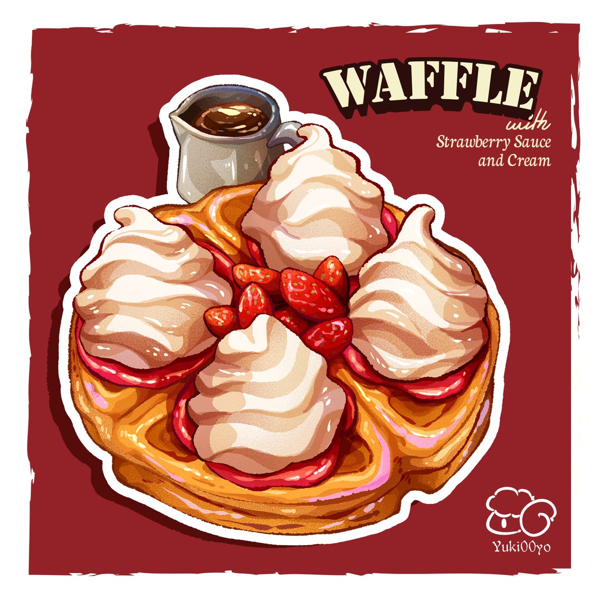 Waffle with Strawberry Sauce and Cream 🧇

🌟 American Diner is pre-order in Pinkoi, Pls check in bio 🌟

==============
#foodart #foodillustration
#foodartist
#illustration #絵 #イラスト #dessert
#食べ物イラスト
#Waffle #ワッフル #鬆餅
#50sdiner #AmericanDiner
#foodplanet