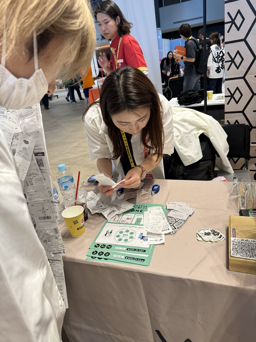 WEDのブースでレシートアートに参加しました！
#RubyKaigi #アタリマエヲコエル
