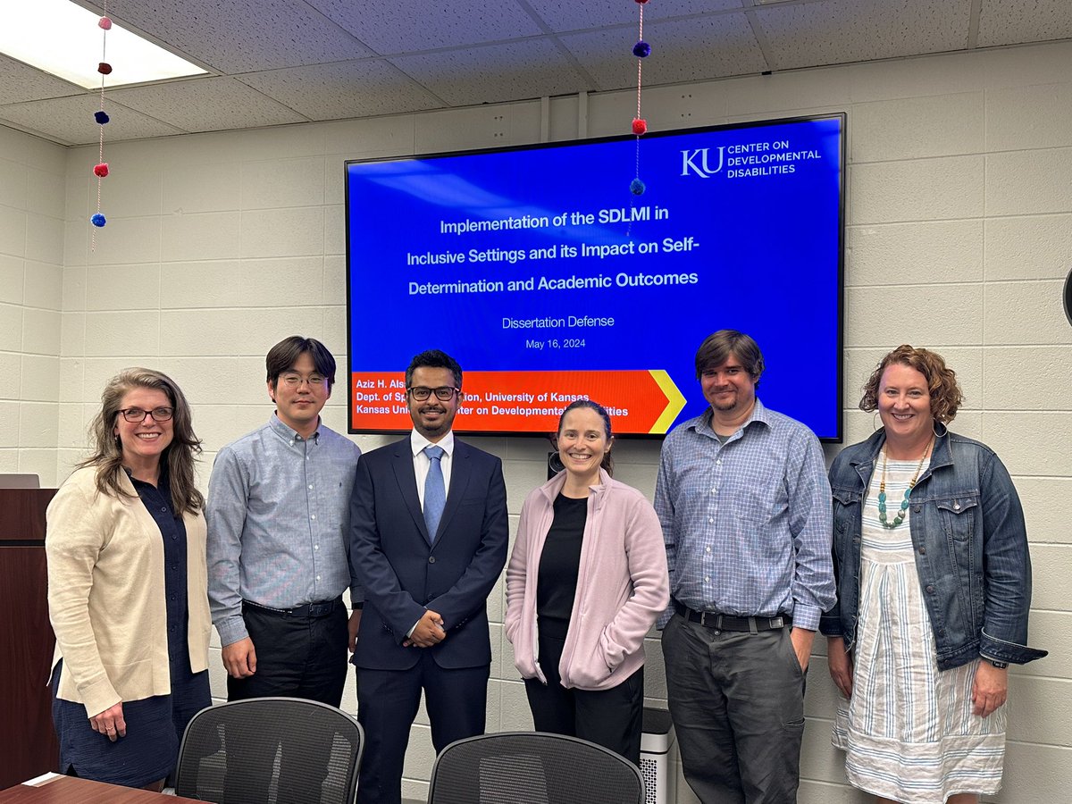 Successfully defended my dissertation today! 

A special appreciation to my advisor, Karrie Shogren, for her unwavering mentorship, guidance, and support throughout this journey. 

Endless thanks to my incredible committee, Kathleen Lane, Jenny Kurth, Tyler Hicks, and Sean Joo.