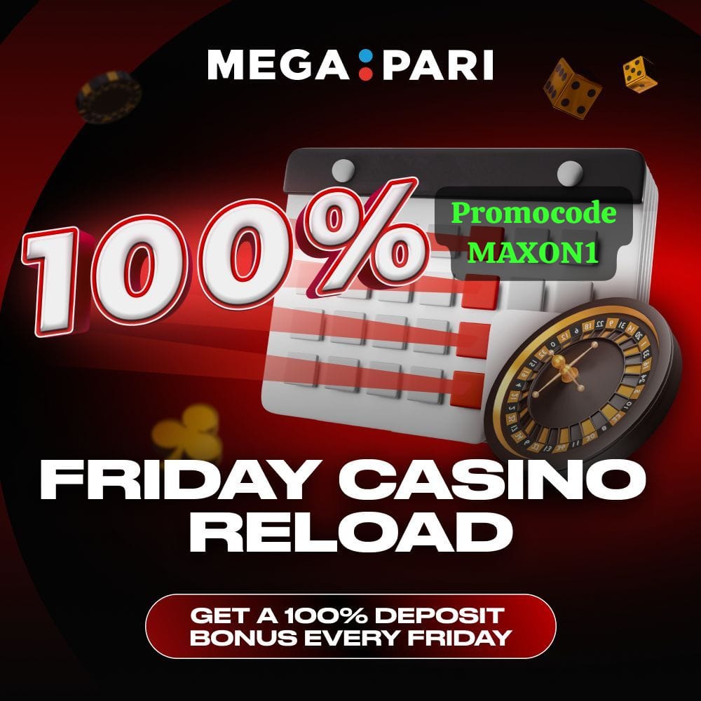 DOUBLE 🆙 FRIDAY RELOAD 🎁💵🚀 Every Friday, #MEGAPARI rewards you with a 100% bonus when you make a deposit! Minimum deposit for the bonus is KES 112 ✅ Register 👉 2996533.foolballclub.xyz Promocode: MAXON1