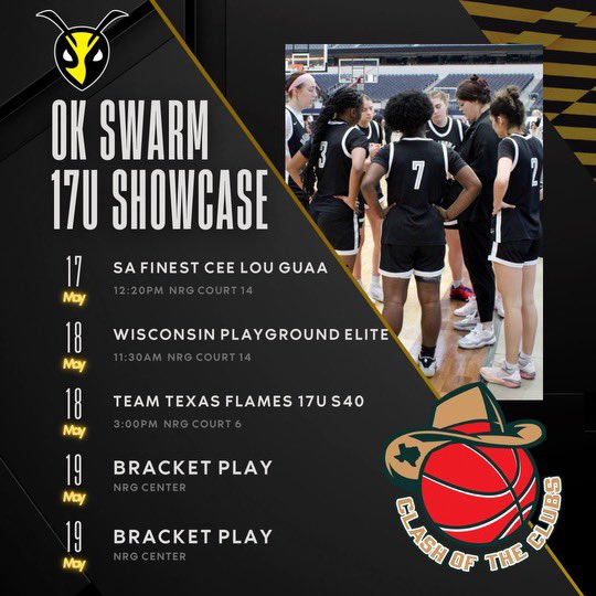 Abigail Brown (@abigail_brown25) on Twitter photo Come check us out at the Clash of Clubs this weekend!!
<a href="/CoachMcFeeters/">Allyson 〽️cFeeters</a> <a href="/OklahomaSwarm1/">OK Swarm HS Girls</a> <a href="/Ohio_Basketball/">OhioBasketball.com</a> Come check us out at the Clash of Clubs this weekend!!
<a href="/CoachMcFeeters/">Allyson 〽️cFeeters</a> <a href="/OklahomaSwarm1/">OK Swarm HS Girls</a> <a href="/Ohio_Basketball/">OhioBasketball.com</a>