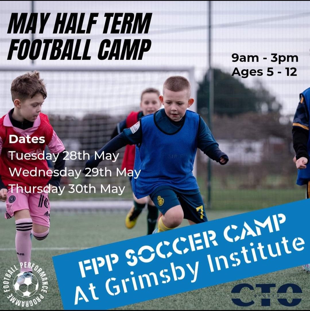 MAY HALF-TERM FOOTBALL CAMP! ⚽️⚽️⚽️⚽️ Join Mr Osborne and Mr Bakes for fun and football! 📅 28th, 29th, 30th May 📍 Grimsby Institute 🕑 9am - 3pm Sign Up Using The Link Below⬇️ ctoballmastery.classforkids.io/camp/15 @DeltaStrand @NELINCSSSP @YourSchoolGames #Active
