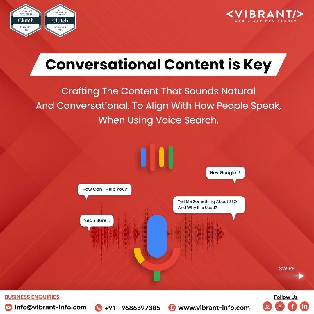 Voice search is revolutionizing SEO! 

Are you ready to optimize your content for voice search? Discover how to get ahead in the game and make your content voice search-friendly.

#VoiceSearch #SEO #DigitalMarketing #ContentOptimization #TechTrends #StructuredData #VibrantInfo