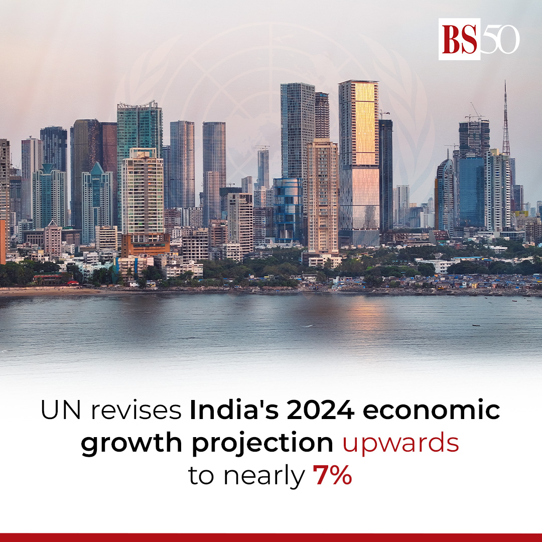 The #UnitedNations has revised upwards India's growth projections for 2024, with the country's #economy now forecast to expand by close to 7% this year, mainly driven by strong public investment and resilient private consumption.

#IndianEconomy #UN #India
mybs.in/2dVrPYP