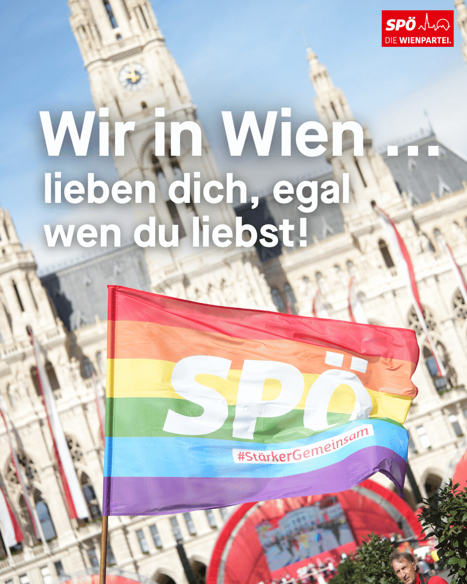 Am heutigen #IDAHOBIT geht es einmal mehr darum, gegen Hass und Diskriminierung von Menschen im Alltag oder vor dem Gesetz aufzustehen. In der Menschenrechtshauptstadt Wien ist kein Platz für Homo-, Bi-, Inter- und Transphobie!✊🏳️‍🌈