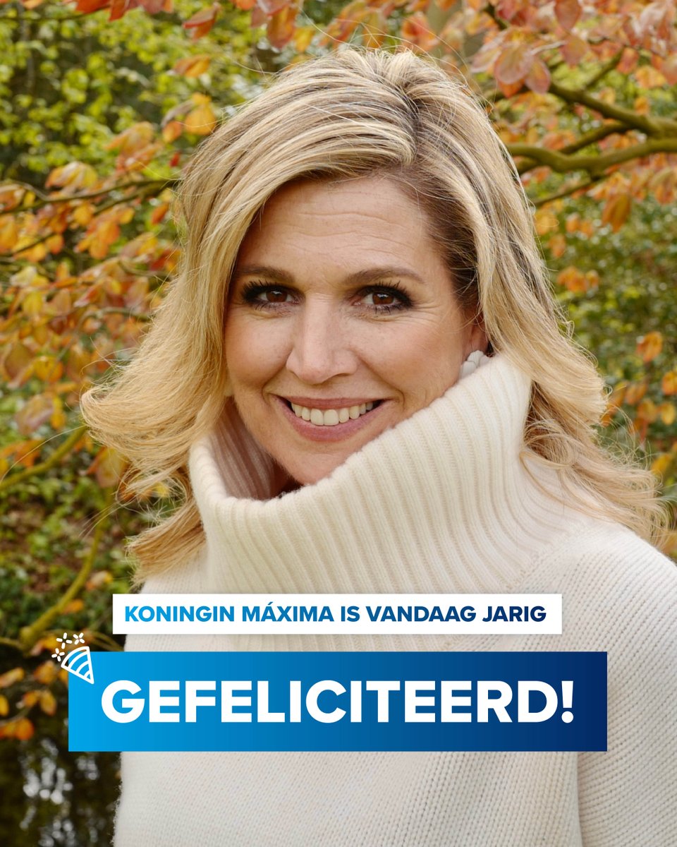 Vandaag viert koningin Máxima haar 53e verjaardag. Van harte gefeliciteerd! 🎉