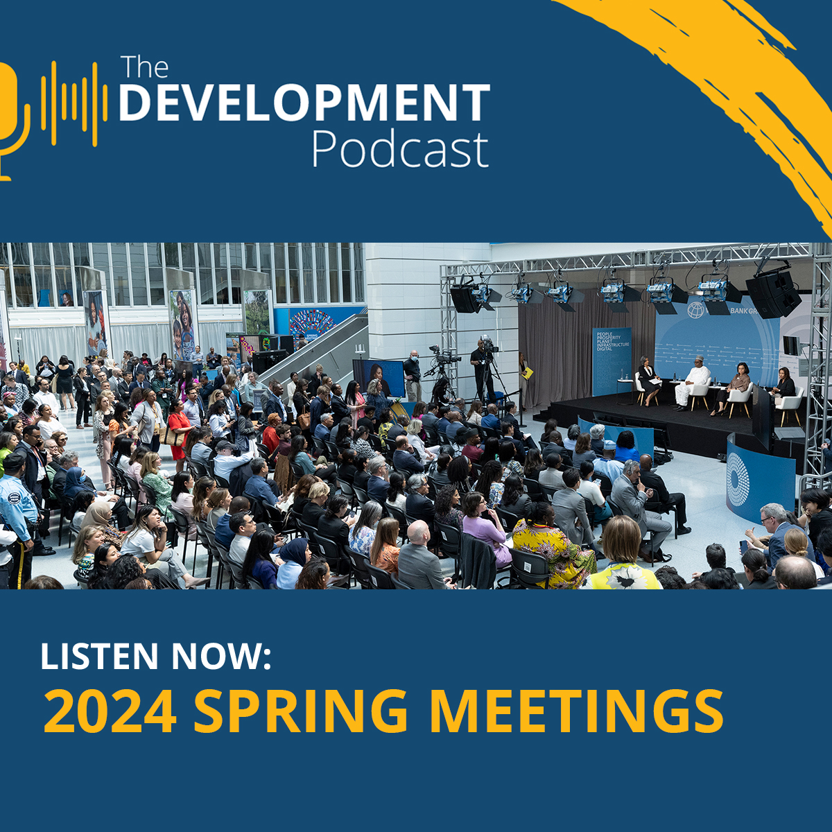 The 2024 @WorldBank Group-@IMFNews Spring Meetings took place from April 11-18. Discover the highlights and insights from this event in our latest episode of the #DevelopmentPodcast🎧 : wrld.bg/ZE3K50Ruc1z