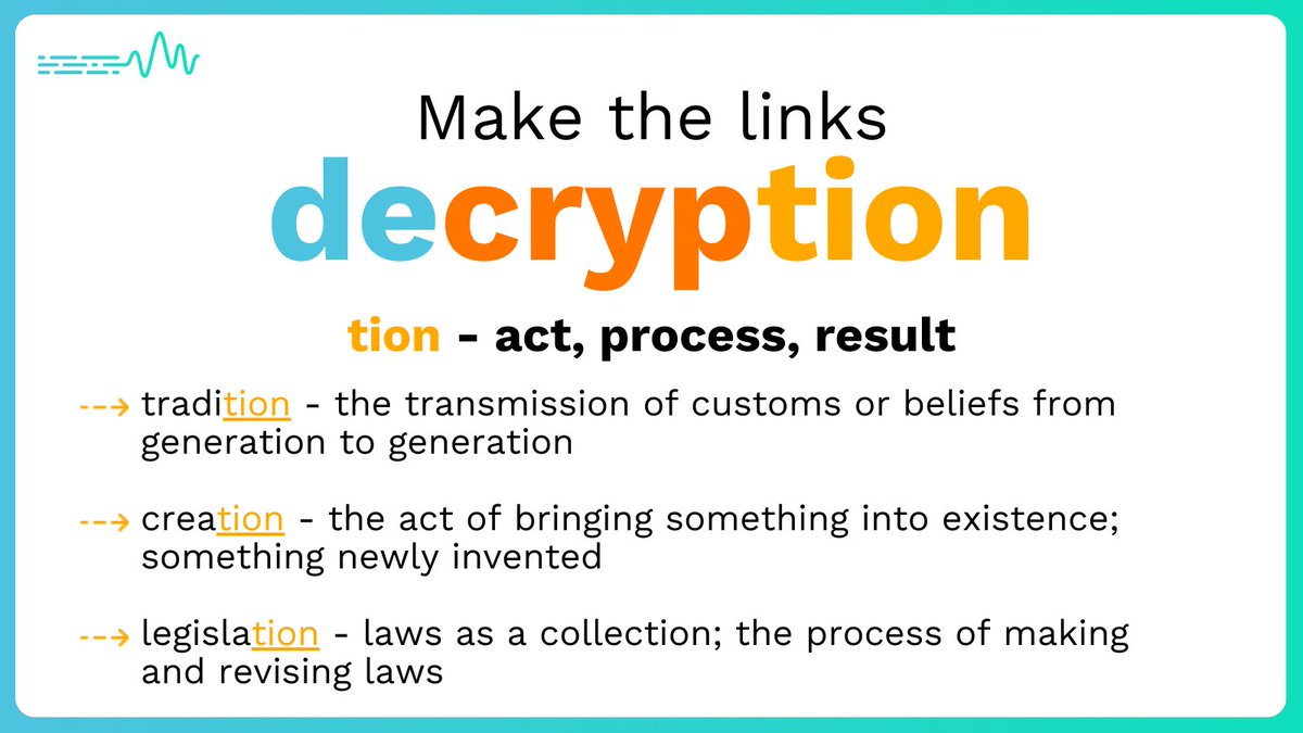 Word of the week📖 Finishing off with the suffix 'tion'🔍 Meaning 'act, process, result'👀 Did you know that 'tion' is one of the most common suffixes in the English language?✅ Find out more about us➡️ lexonik.co.uk #edutwitter #literacy #teachersUK