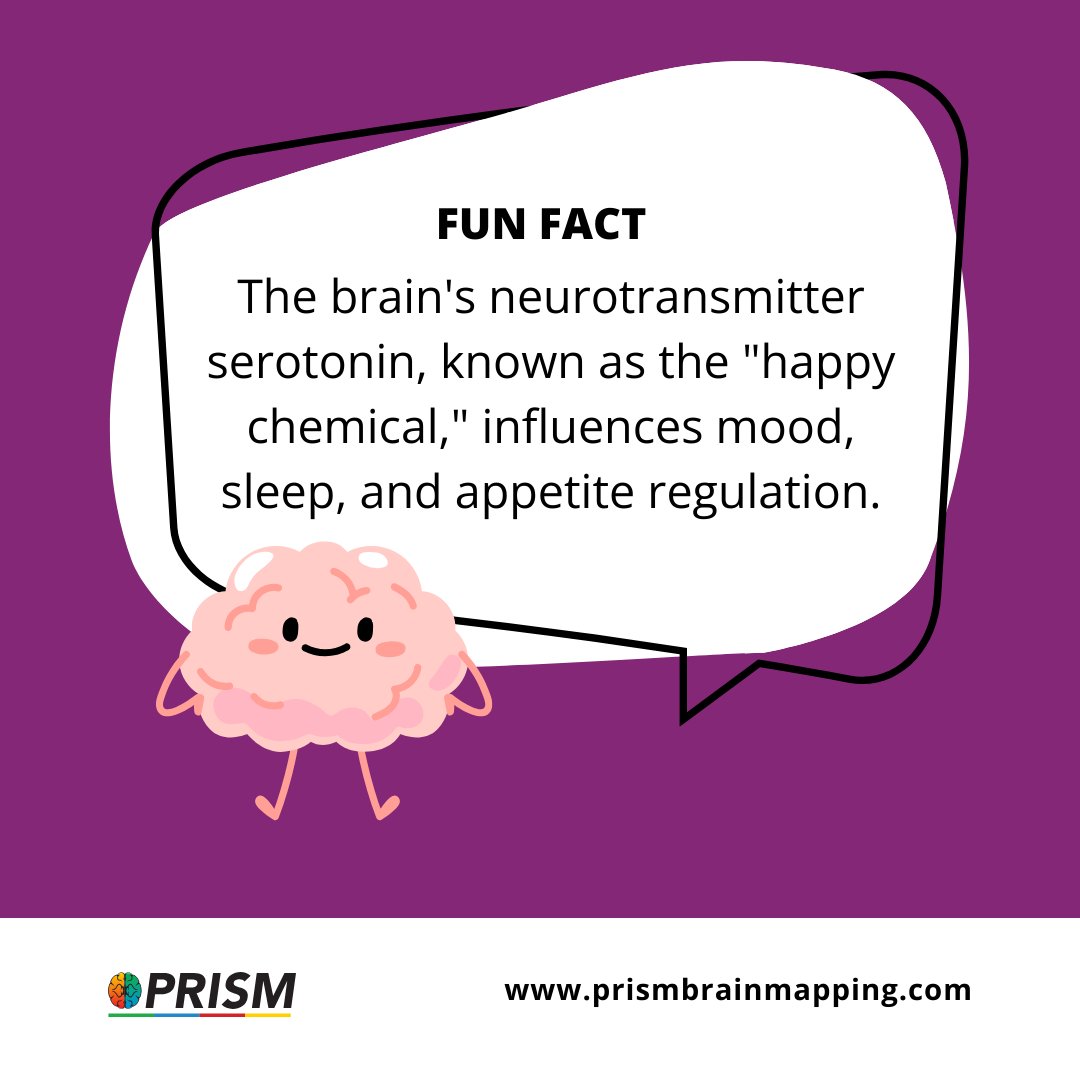 #FunFactFriday

Want to know why we are talking about the brain & mood? 🧐 Click here: public.prismbrainmapping.com/about-prism/ 

#NeuroFitness #MindfulMomentum