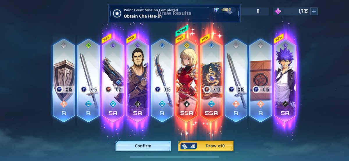 KingPatwreckkk's tweet photo. Solo Leveling Arise lucky pull 🥹😭 https://t.co/n4rE0nVmjM