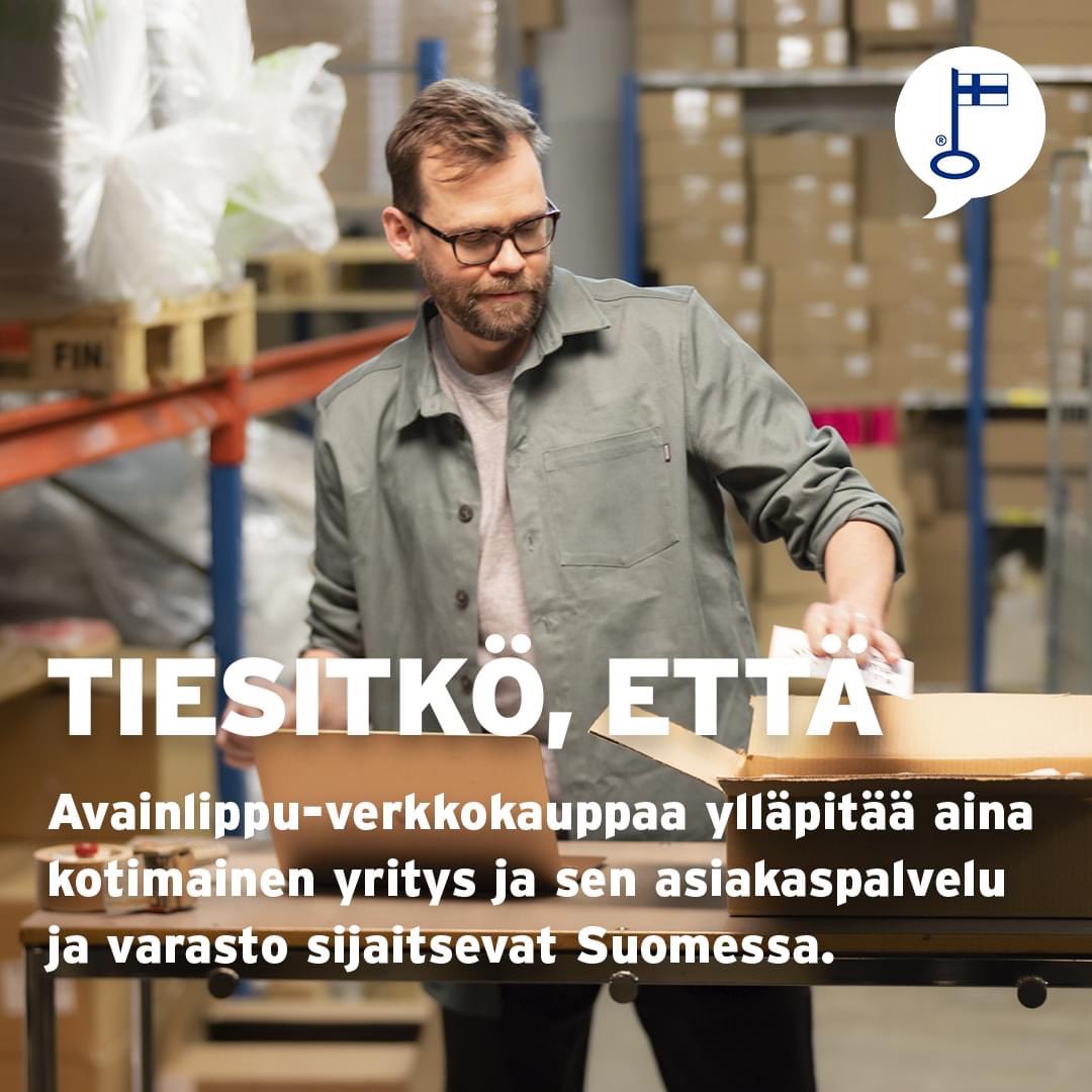 Kotimainen verkkokauppamme kontti.fi 
#avainlippu #avainlippuverkkokauppa #suosisuomalaista