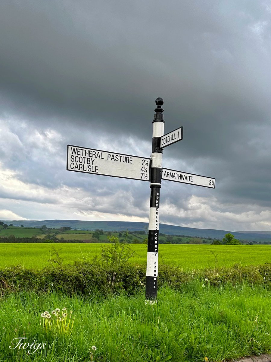 A newly refurbished specimen at the crossroads, Cumbria #FingerpostFriday