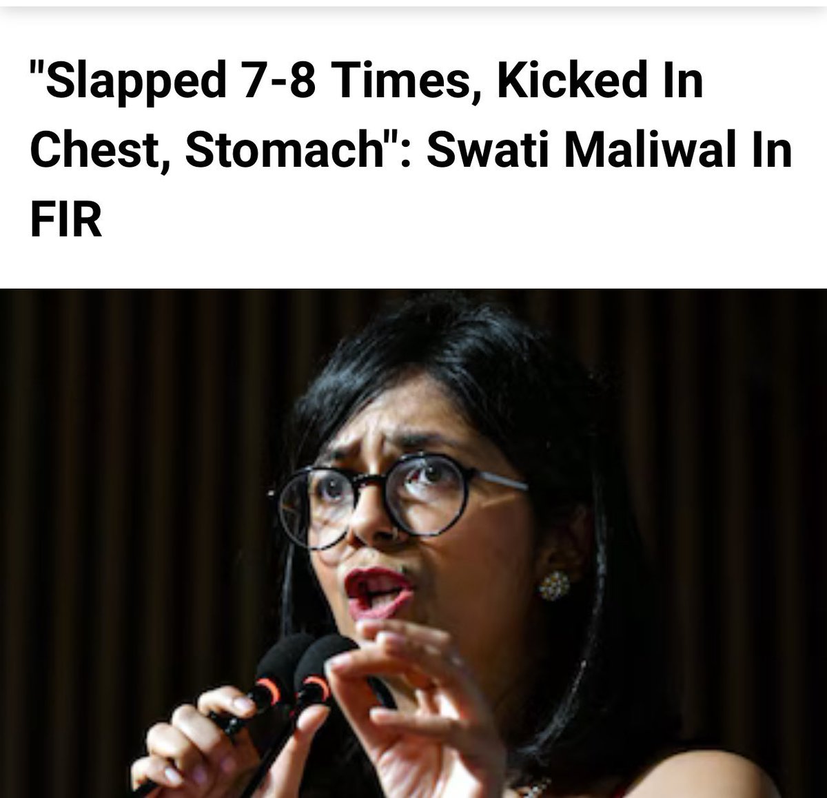 . @ArvindKejriwal यह सब आपके सामने होते रहा और आपने कुछ नहीं किया …क्या हाथों पर मेहंदी लगा रखी थी या चूड़ियाँ पहन रखी थी ? #SwatiMaliwal