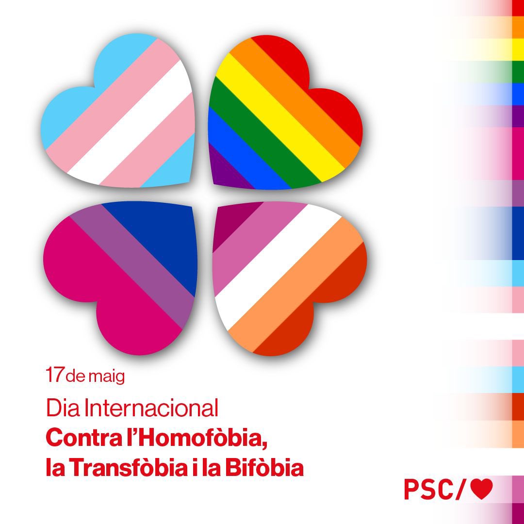 🏳️‍🌈 Avui i sempre lluitem contra qualsevol tipus de discriminació i violència contra les persones #LGTBI. ❌ Homofòbia ❌ Bifòbia ❌ Transfòbia #Esplugues és ciutat de drets i llibertats.