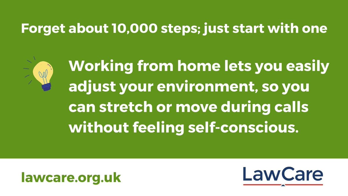 🧘‍♂️ If you work from home, it can be hard to get motivated. 🧘‍♂️ However, you can more easily make changes to your work environment, and you may feel less self-conscious about doing a few stretches/shoulder rolls or moving about when you are on a call. #MentalHealthAwarenessWeek