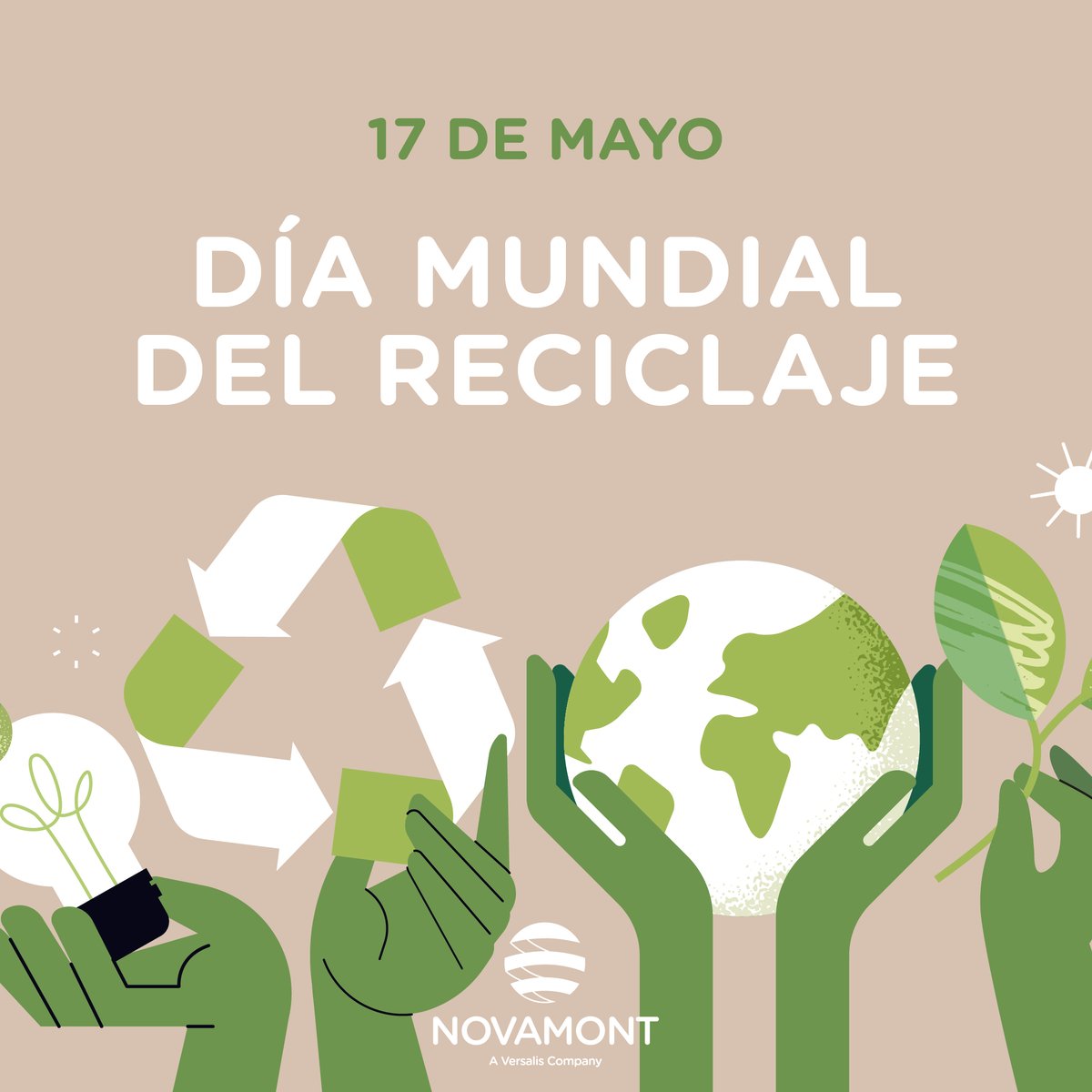 🥳Hoy celebramos el Día Mundial del Reciclaje ♻️ Debemos tratar los residuos como corresponden y reducir al mínimo la cantidad que va a vertederos e incineradoras 🏭. Para proteger el #medioambiente tenemos una responsabilidad individual y colectiva. El #reciclaje es el