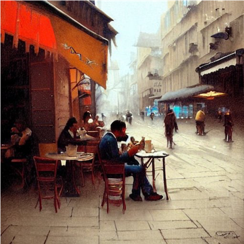 Man in a street cafe – a 1/1 #NFTartwork that's a must for dedicated #nftcollector #nftcollectors . Elevate your #NFTCollections or #NFTGallery with this unique piece.

#NFTCommunity #NFT #nftart #nftarti̇st #NFTs #OpenseaNFTs 

opensea.io/assets/matic/0…