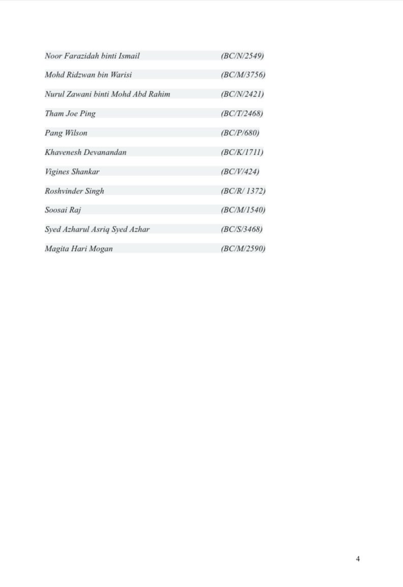 Grateful to the 50 other lawyers that agreed to sign the following memorandum on E-Jamin. We demand for:-

a) a transparent explanation behind the directive to halt E-Jamin

b) E-Jamin to continue pending the implementation of an alternative system

c) steps to mitigate fallout