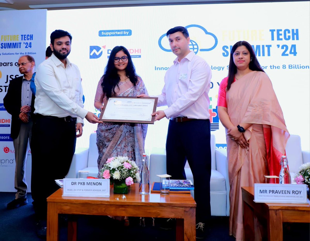 Congratulations to SS AgriQulture Innovations, a proud startup incubated under the Womenpreneur for Bharat program at PIEDS, for winning the ‘Sustainable Startup of the Year 2023-24’ award ! 

 #WomenInBusiness #AgricultureInnovation #AwardWinningStartup #SustainableStartup