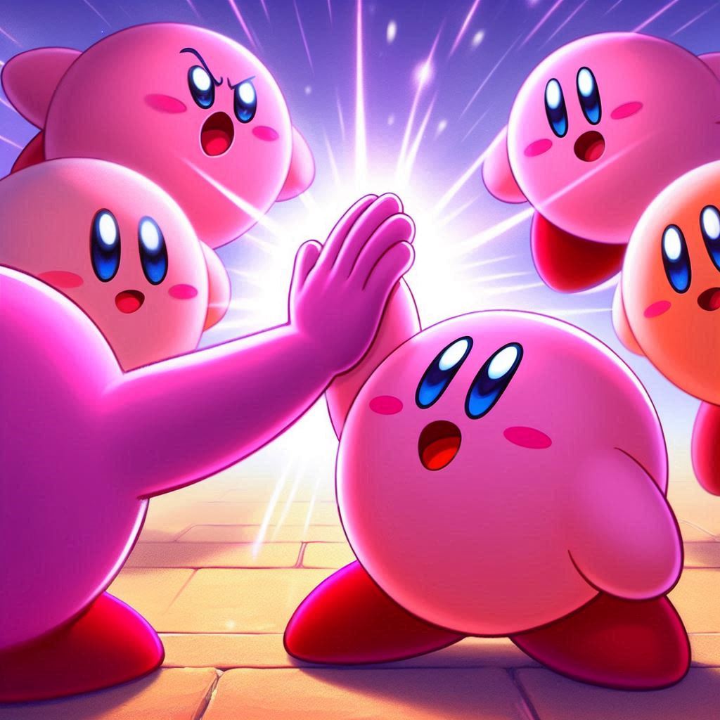 High-fiving fellow $GKB holders like... 🎉

Join the camaraderie of the Gaming Kirby community and share the joy of gaming with friends! 🚀

#GamingKirby #CommunitySpirit #HighFive