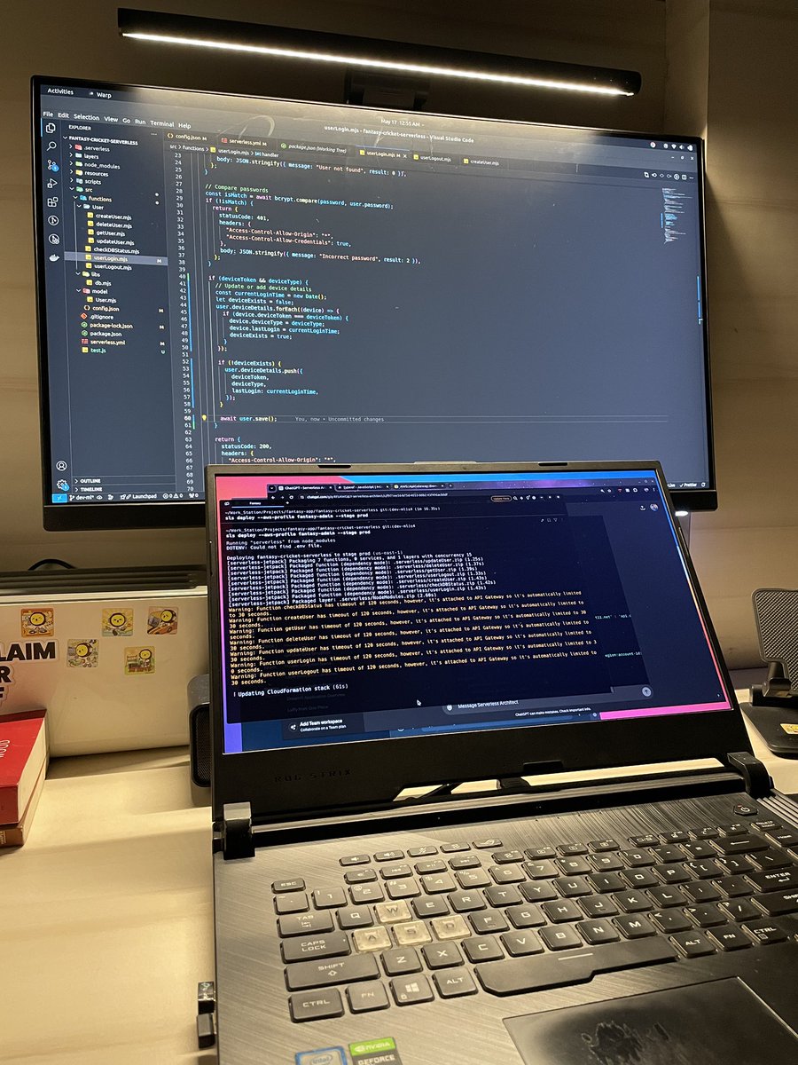 Day 61 of #100DaysOfCode: Yesterday, I learned about AWS CloudWatch and CloudTrail, and I continued working on my serverless freelance project. 🌴

#aws