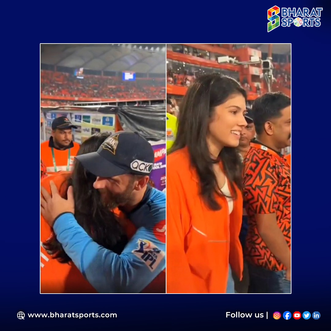 Reunited and it feels so good! 🫂 Kane Williamson and Kavya Maran share a heartfelt moment at #SunrisersHyderabad. 🧡 Don't miss the action-packed #IPL2024 matches today: #SRHvGT #DCvLSG #RRVSPBSK #KKR. Let's cheer for our favorites! 🏏 #Cricket #BharatSports #CricketFans