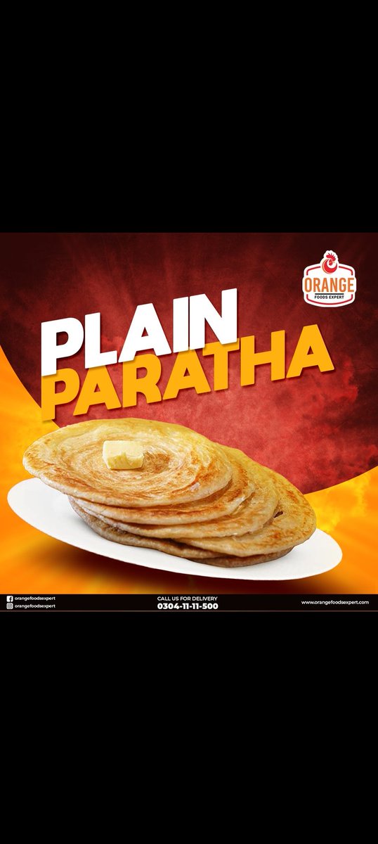 Orange Foods Parathas are crispy and everyone loves them! 😍