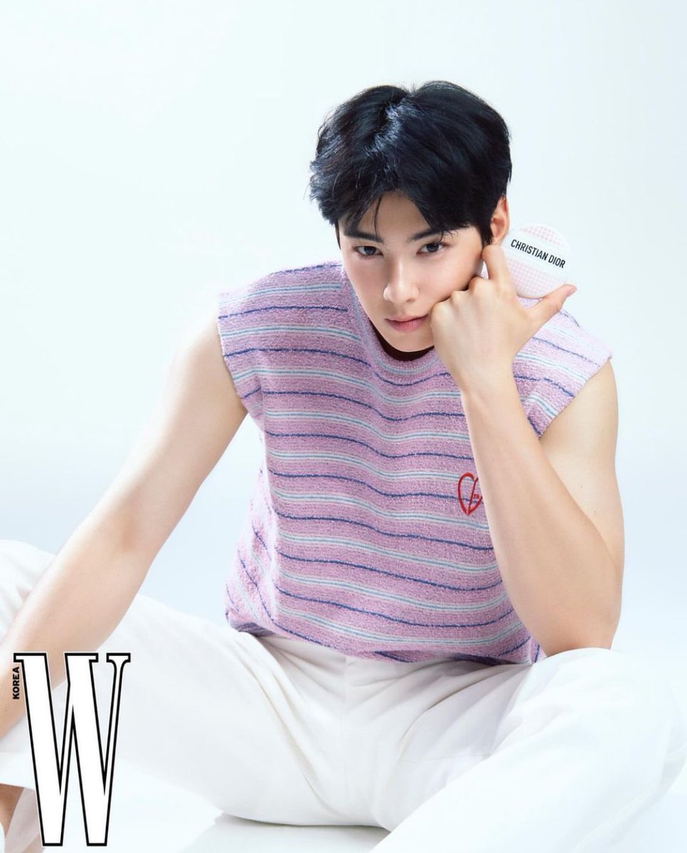 #CHAEUNWOO x Dior Le Baumé Pink Houndstooth for W Korea 

#차은우