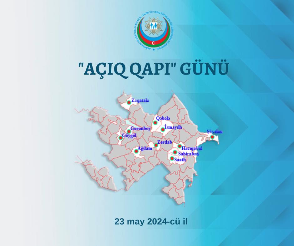 23 may 2024-cü il tarixdə, saat 10:00-dan 17:00-dək Dövlət Komitəsinin Uşaq və Ailələrə Dəstək Mərkəzlərində psixoloq və sosial işçilərin iştirakı ilə növbəti “Açıq qapı” günü keçiriləcək. 🔗bit.ly/4dFFAq1