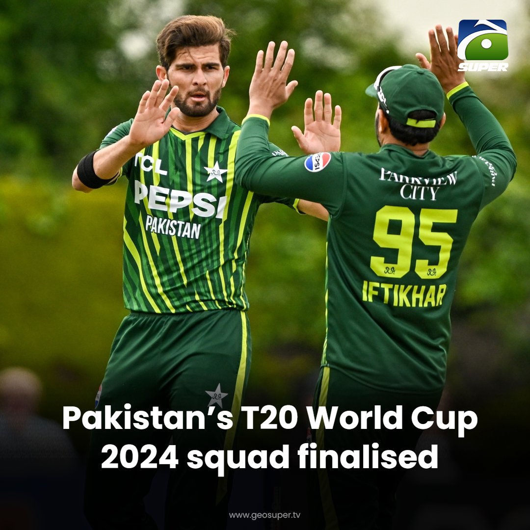 🚨 Pakistan's World Cup squad confirmed 🚨 Read more: geosuper.tv/latest/36173-p… #T20WorldCup