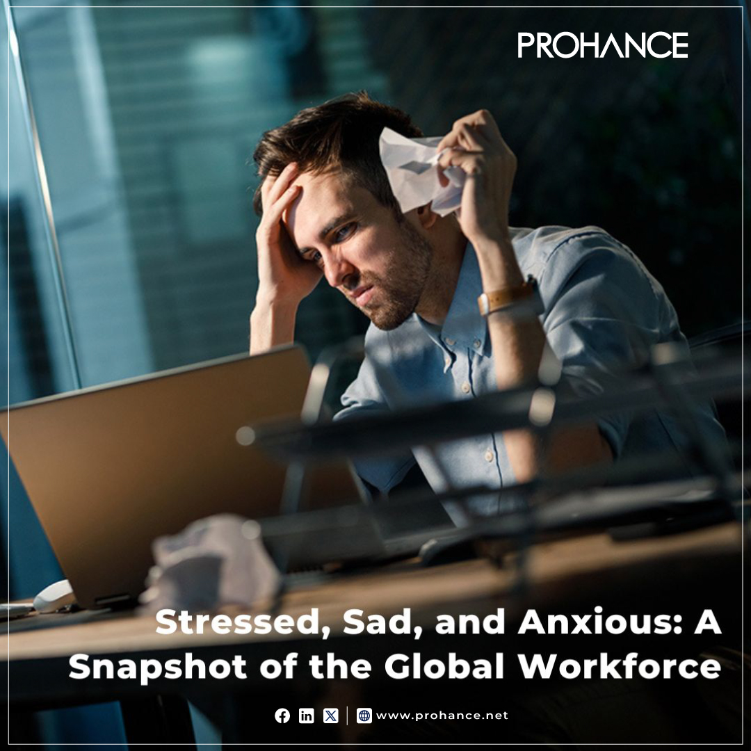 Do your company policies reflect an understanding of the current state of the global workforce's mental health? With stress, worry, and sadness at elevated levels, it's crucial for leaders to act. Learn more: ow.ly/I5Gn50RJqag #WorkforceWellbeing #EmployeeEngagement